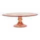 Pink Art Deco Cake Platter / Pastry Dish – Depression Glass