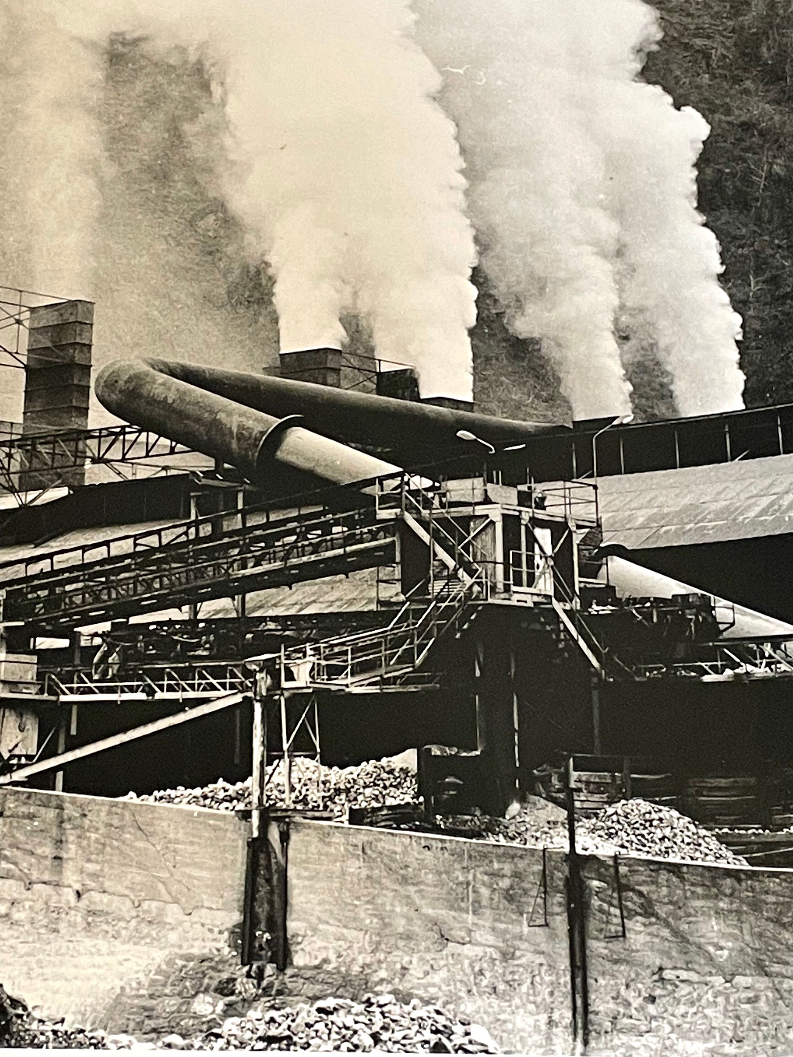 Photograph black and white silver print circa 1970 architecture