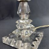 Baccarat style Art Deco crystal lamp base