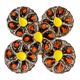 Set of 5 vintage Vallauris oyster plates