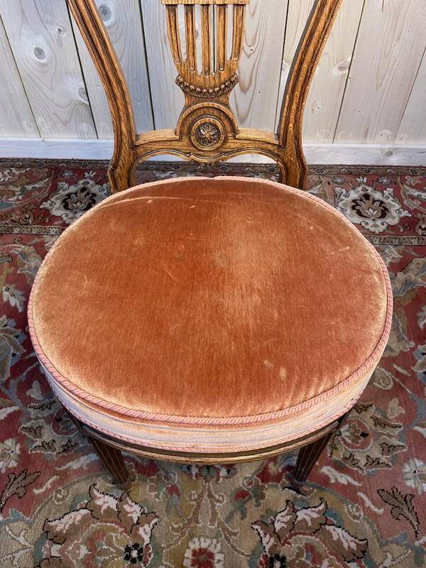 Set of 6 Louis XVI oak “Montgolfière” chairs