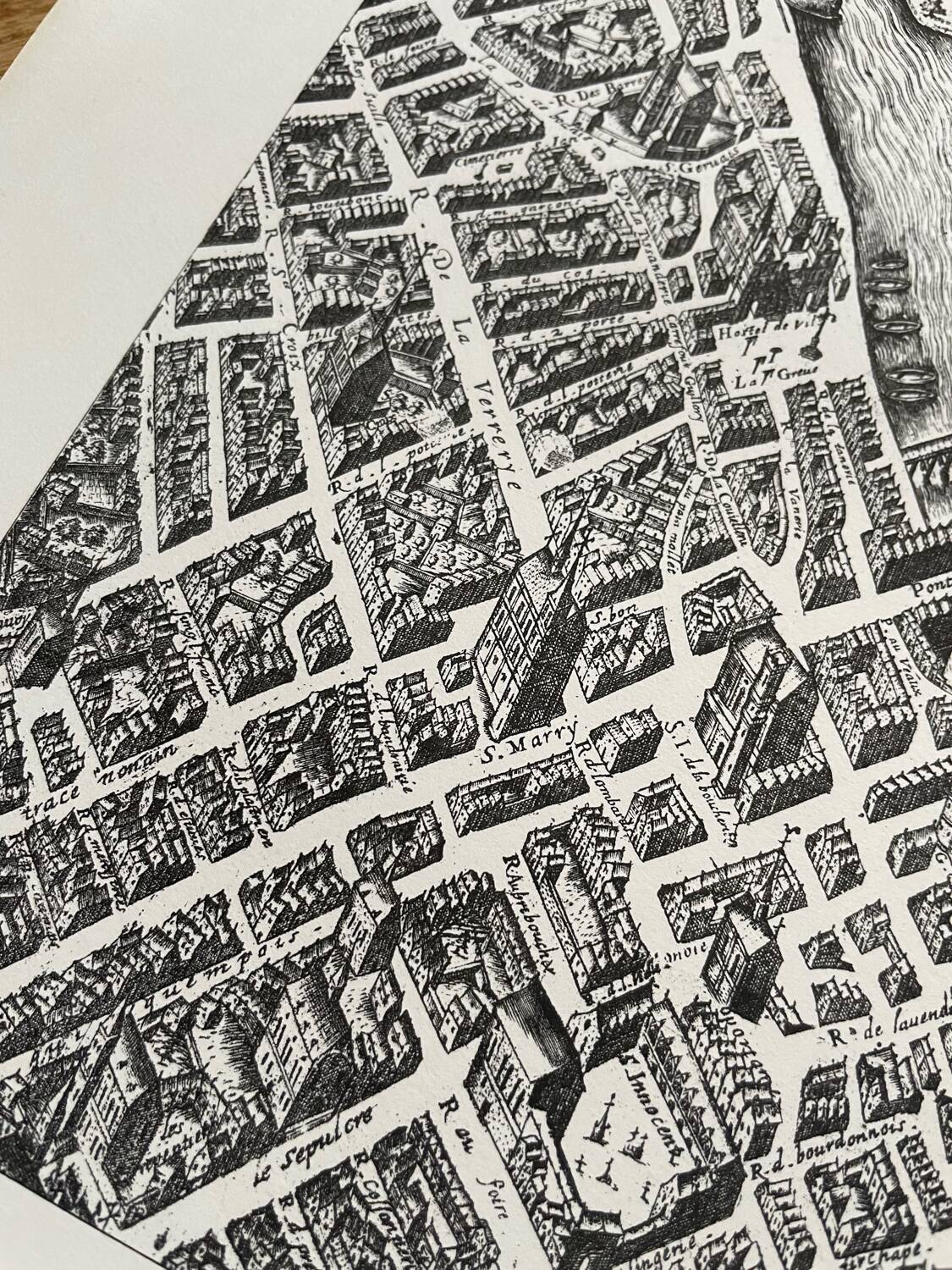 Plan ancien de Paris - Saint Germain des Près