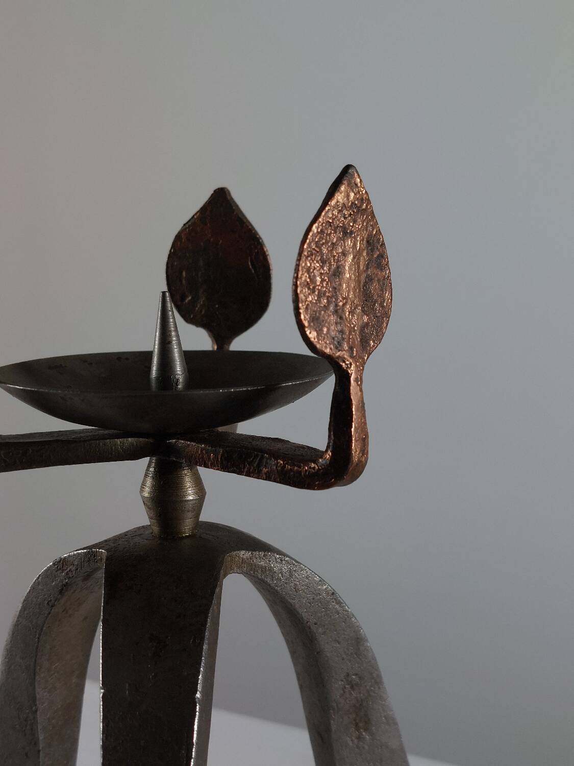 Bougeoir vintage artisanal unique des années 50.