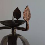 Bougeoir vintage artisanal unique des années 50.