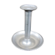 Old candle holder tin punched h 16.5 cm