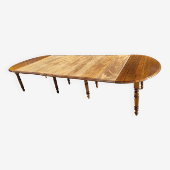 Louis philippe 8 legs table with 8 extensions