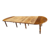 Table louis philippe 8 pieds avec 8 allonges