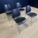 Ensemble de 4 chaises Maui noires par Magistretti pour Kartell années 2000 Italie