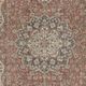 Vintage Turkish Red Area Rug for Living Room Decor. Hand-knotted Wool Carpet with Medallion Design