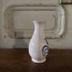Nevers faience vase, 18th century, floral decoration on a white background