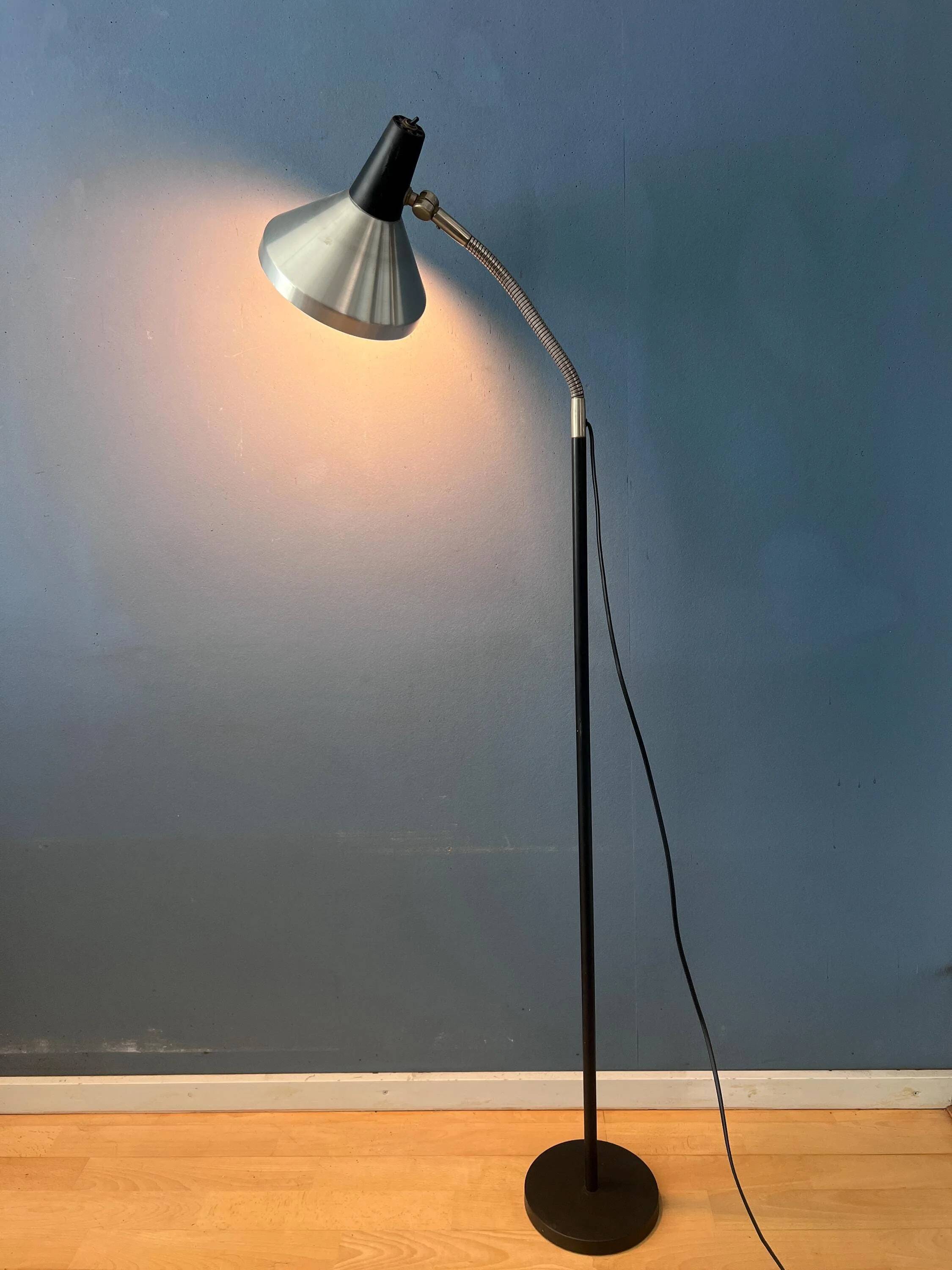 Vintage black metal floor lamp Anvia