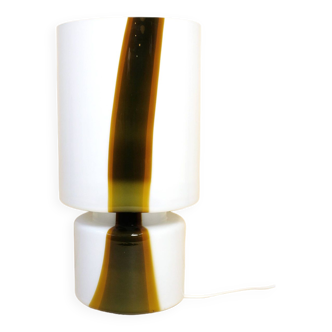 Grande lampe de table italienne en verre.