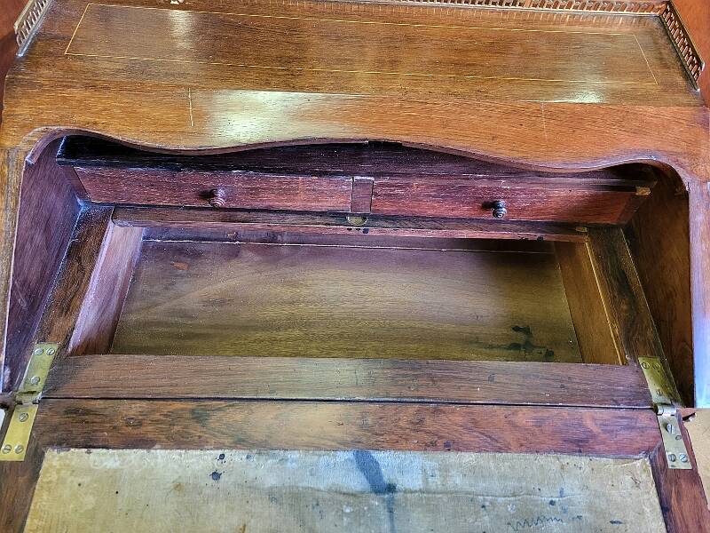 Secretaire de dame marqueterie du xix ème siecle