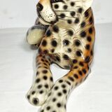 Leopardo de cerámica. España, 1960s.