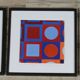 Vintage Art Optique - Victor Vasarely - 3 Cadres 40x40cm