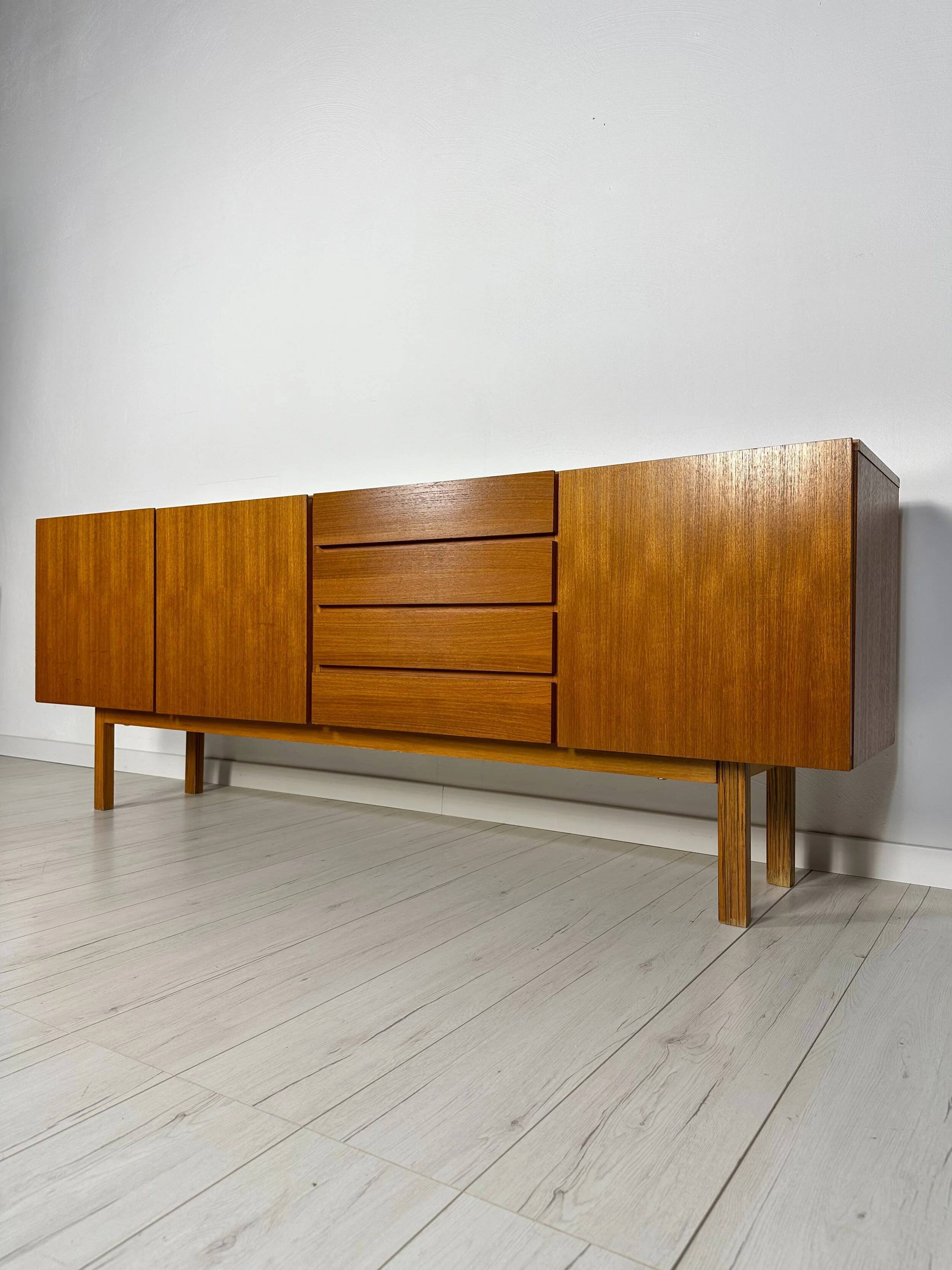 1960s Vintage Minimalistic Mid-Century Teak Sideboard