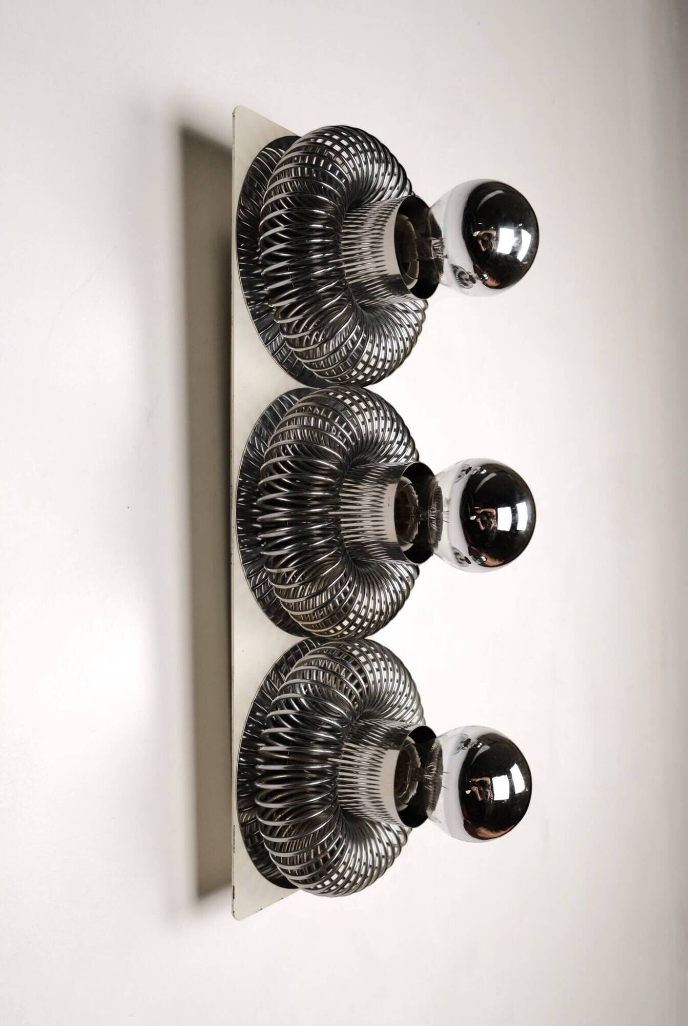 Grande applique à ressorts, Philippe Rogier pour Oxar, France, 1970s