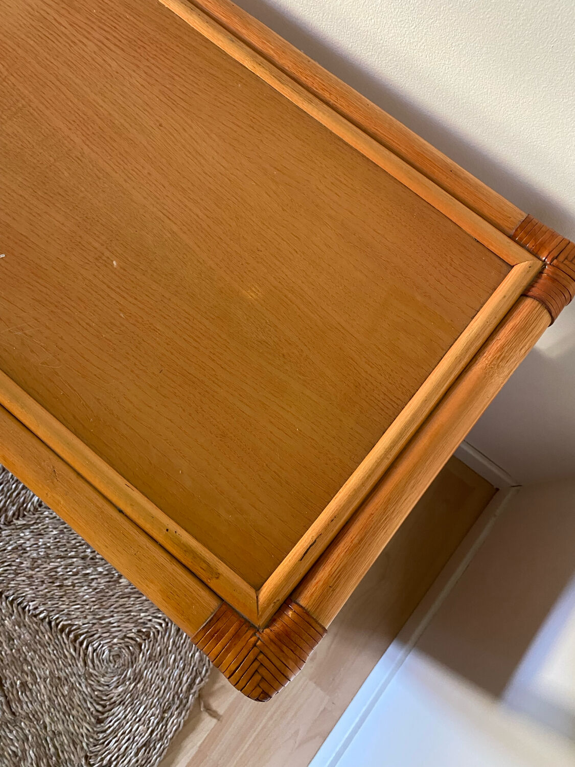 Vintage rattan and cane sideboard