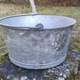 Old Galvanized Steel Basin