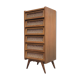 Chiffonnier pieds compas 1950 en bois clair