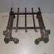 Bronze fireplace chenets
