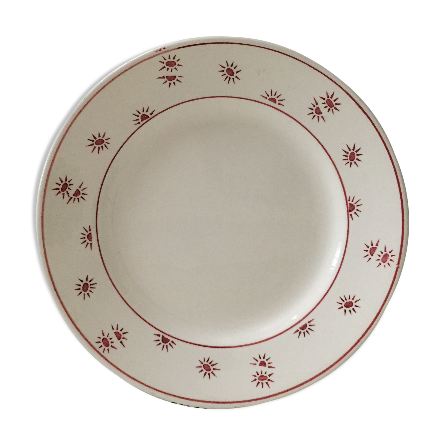 8 dessert plates, Digoin - Model Andrée