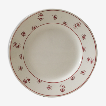 8 dessert plates, Digoin - Model Andrée