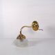 Swan neck flower wall light