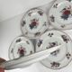 Set of 6 flat plates "Agreste", Sarreguemines, late 20th century, Pyroblan