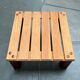 Table basse vintage en pin massif et plastique pour canapé d'extérieur, années 1970