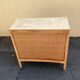 Very pretty stripped and sanded vintage chest of drawers with 4 drawers from the 1960s-1970s.