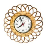 Rattan star clock