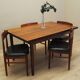 Set of four teak chairs, Danish design, 1960s, manufacture: Bruno Hansen, d