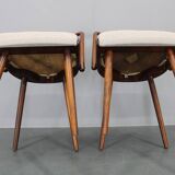 1960s Antonin Suman Set of Six Beech Dining Chairs, Restored
