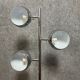 Vintage chromed metal floor lamp with 3 globes "Eye Ball"