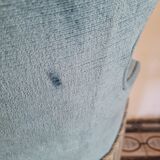 Blue toad armchair with fringes