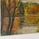 Vintage oil painting on canvas signed Cannaut Utz – autumn landscape