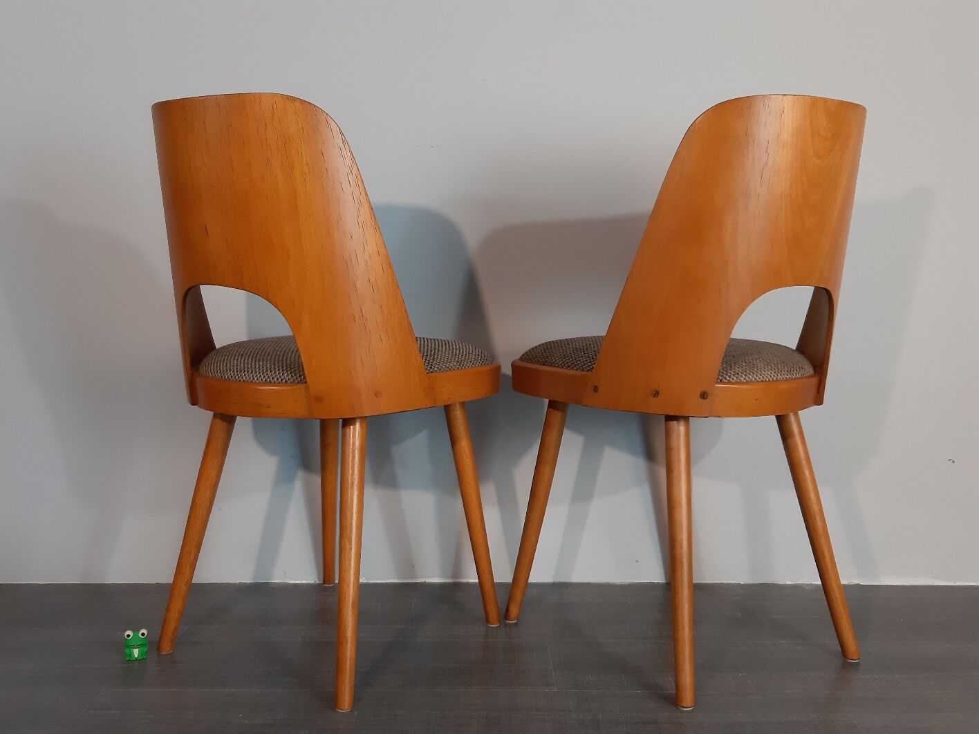 Set 4 chaises TON 515 en hêtre par Oswald Haerdtl 1955