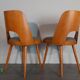 Set 4 chaises TON 515 en hêtre par Oswald Haerdtl 1955