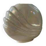 Vase art deco irisé années 80