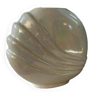 Iridescent art deco vase from the 80s