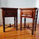 Pair of French solid wood bedside tables