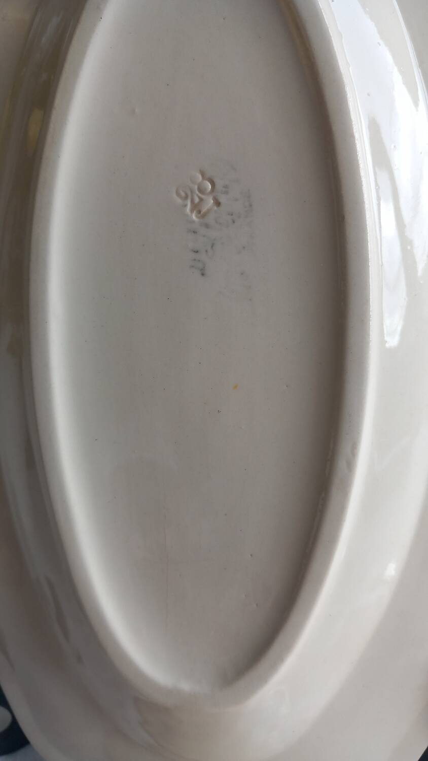 Sarreguemines ivory raviers