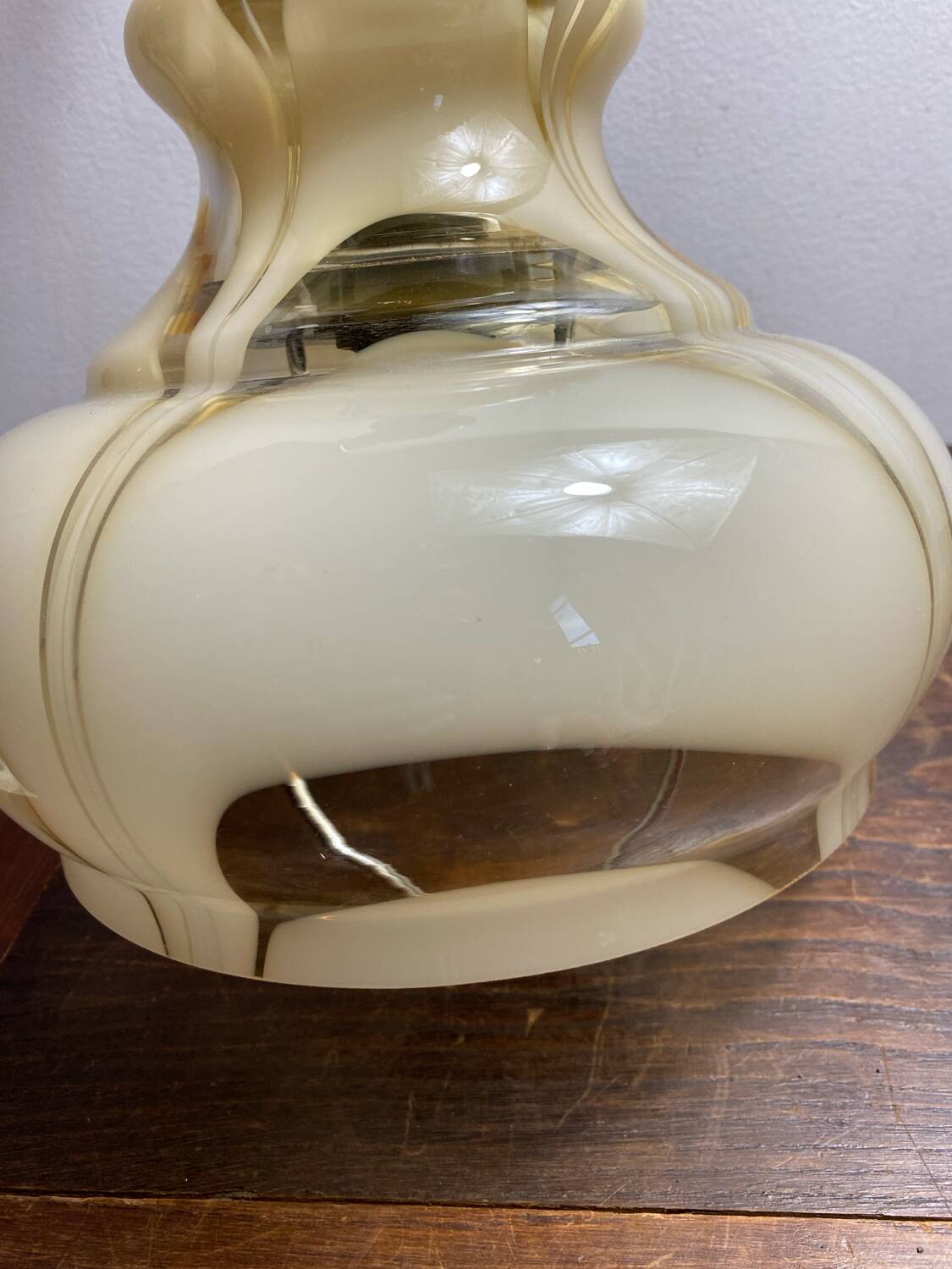 Glass pendant light, 1970s, Murano glass