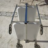 Roller folding extra table
