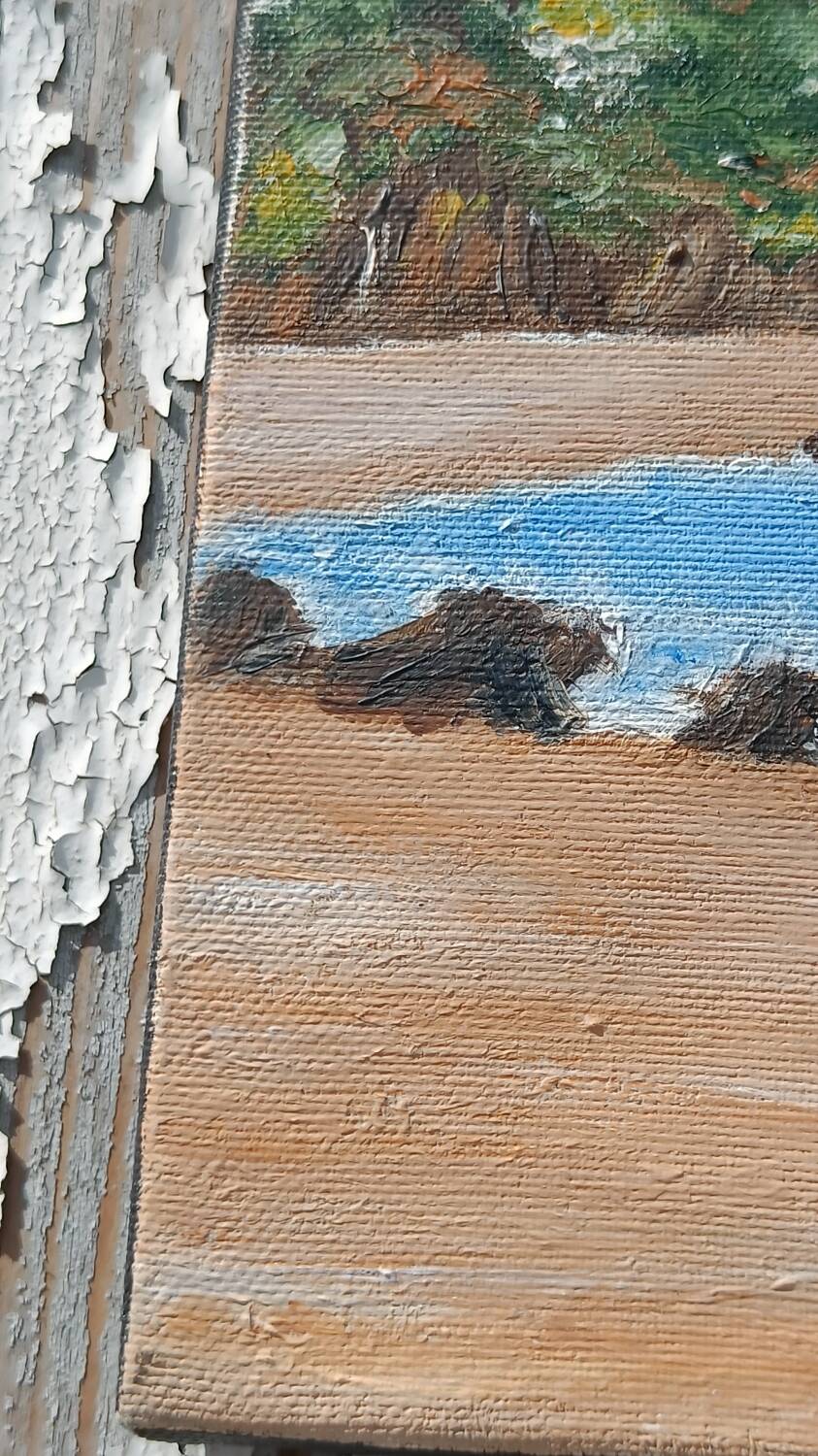 Painting on canvas Cancale