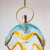 Italian Murano crystal pendant lamp from the 70s