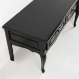 Buffet bas noir de style Louis XV français du XXe siècle