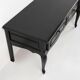 Buffet bas noir de style Louis XV du 20ème siècle.