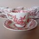 English mocha cups "Windsor" pink Ridgway (Staffordshire)
